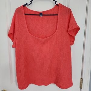 Old Navy Coral Blouse 2X